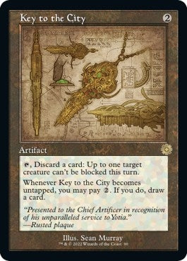 Image for Key to the City (Schematic) (The Brothers' War: Retro Frame Artifacts) (90) - Magic: The Gathering