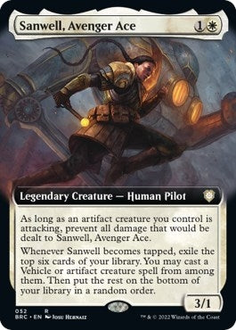 Image for Sanwell, Avenger Ace (Extended Art) (Commander: The Brothers' War) (52) - Magic: The Gathering