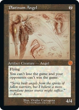 Image for Platinum Angel (Schematic) (The Brothers' War: Retro Frame Artifacts) (104) - Magic: The Gathering