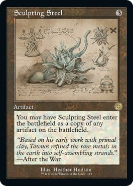 Image for Sculpting Steel (Schematic) (The Brothers' War: Retro Frame Artifacts) (113) - Magic: The Gathering
