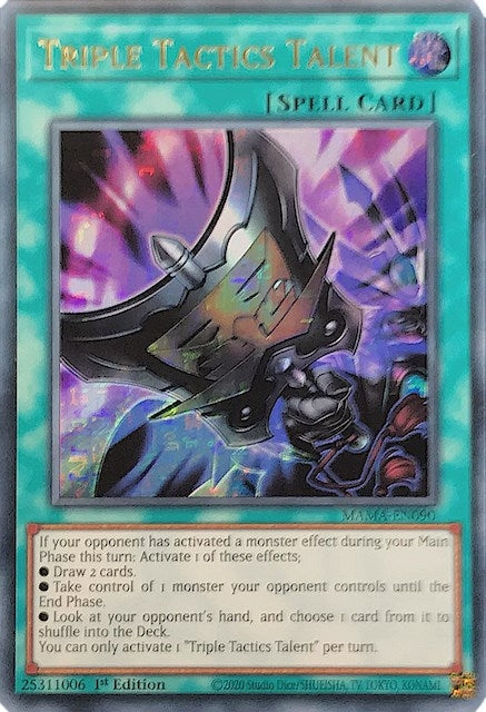 Image for Triple Tactics Talent (Ultra Pharaoh's Rare) (Magnificent Mavens) (MAMA-EN090) - YuGiOh