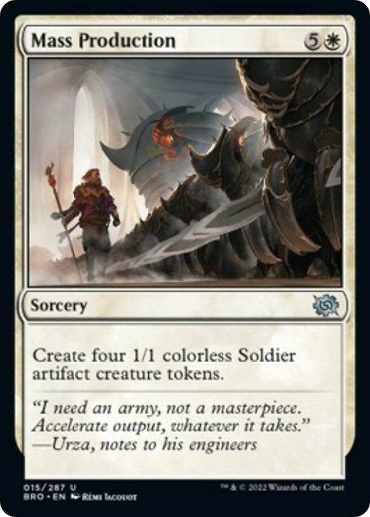 Image for Mass Production (The Brothers' War) (15) - Magic: The Gathering
