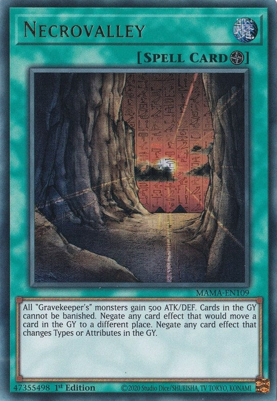 Image for Necrovalley (Ultra Pharaoh's Rare) (Magnificent Mavens) (MAMA-EN109) - YuGiOh