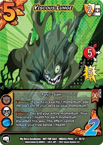 Image for Viscous Lunge (Plus Ultra Pack 3) (UniVersus: My Hero Academia Promo Cards) (MHA-PU03 P 10/12) - UniVersus