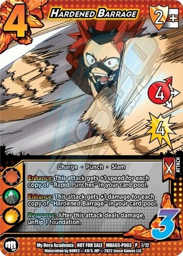 Image for Hardened Barrage (Plus Ultra Pack 3) (UniVersus: My Hero Academia Promo Cards) (MHA-PU03 P 7/12) - UniVersus