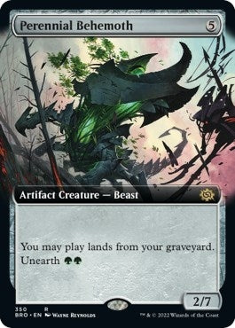 Image for Perennial Behemoth (Extended Art) (The Brothers' War) (350) - Magic: The Gathering