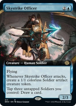 Image for Skystrike Officer (Extended Art) (The Brothers' War) (317) - Magic: The Gathering