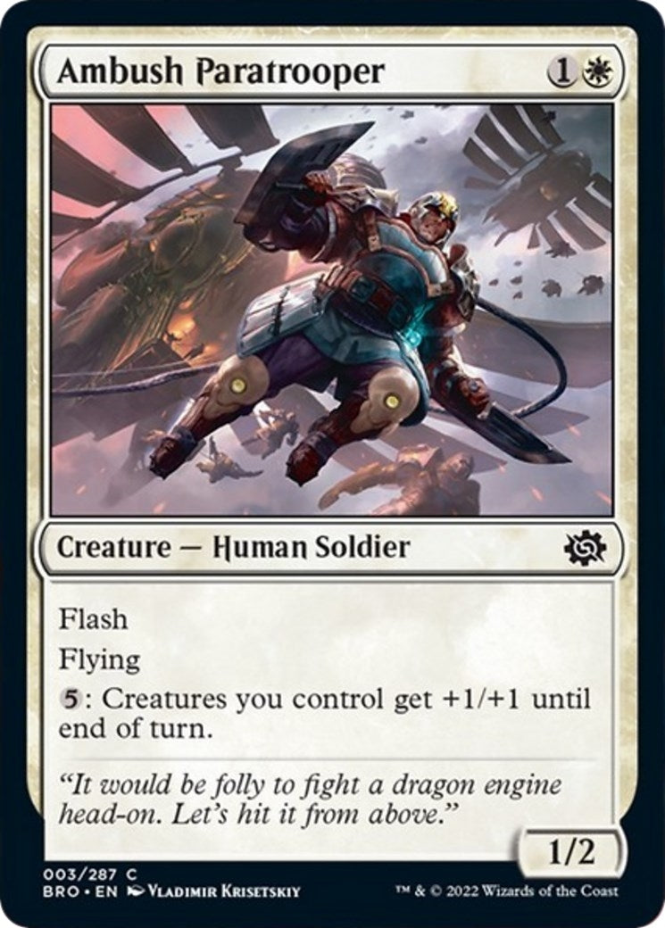 Image for Ambush Paratrooper (The Brothers' War) (3) - Magic: The Gathering