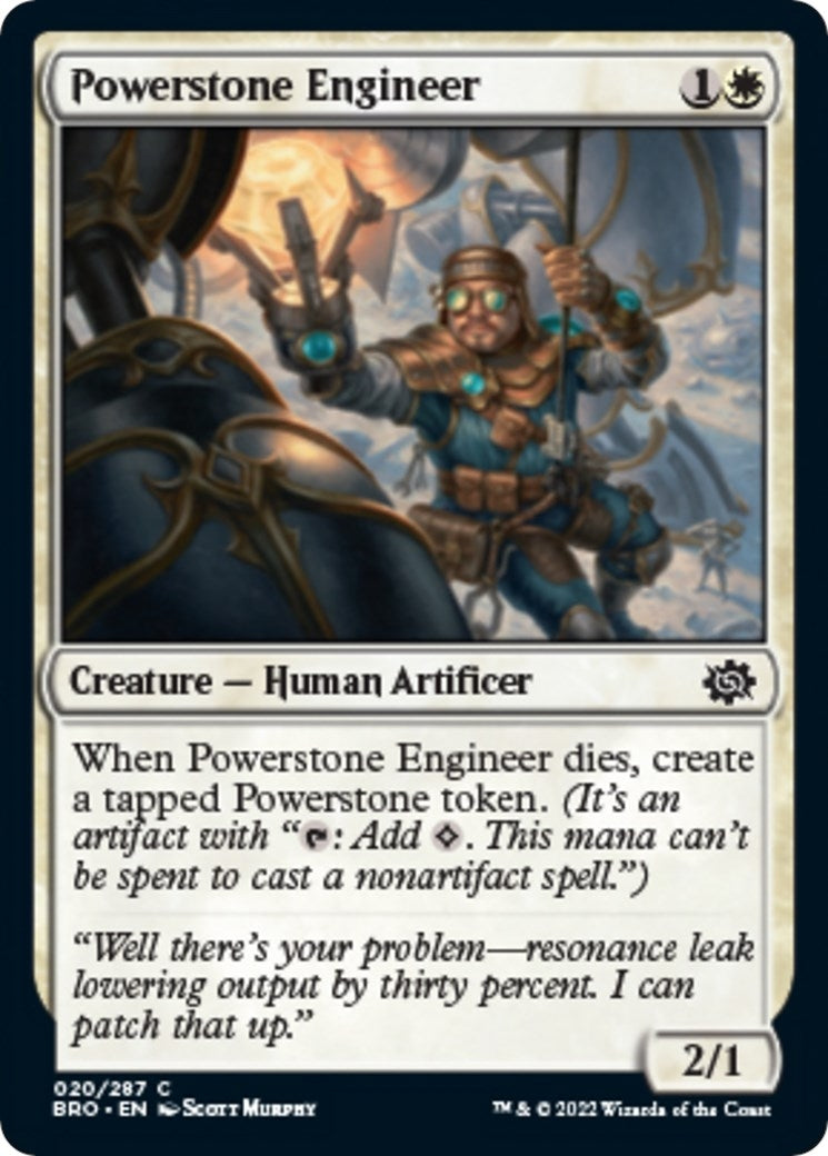Image for Powerstone Engineer (The Brothers' War) (20) - Magic: The Gathering