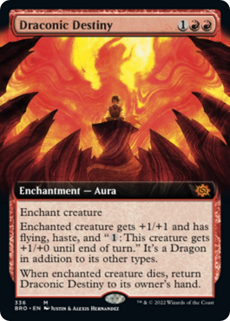 Image for Draconic Destiny (Extended Art) (The Brothers' War) (336) - Magic: The Gathering