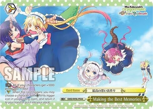 Image for Making the Best Memories (Miss Kobayashi's Dragon Maid) (KMD/W96-PE04 PR) - Weiss Schwarz