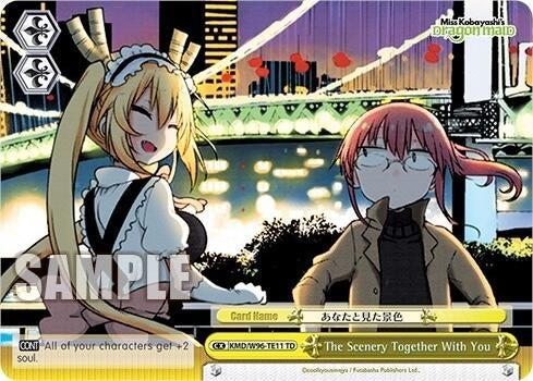 Image for The Scenery Together With You (Miss Kobayashi's Dragon Maid) (KMD/W96-TE11 TD) - Weiss Schwarz