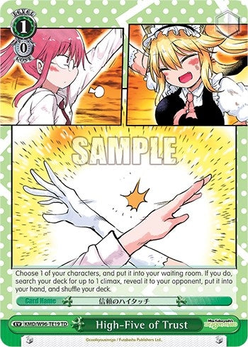 Image for High-Five of Trust (Miss Kobayashi's Dragon Maid) (KMD/W96-TE19 TD) - Weiss Schwarz