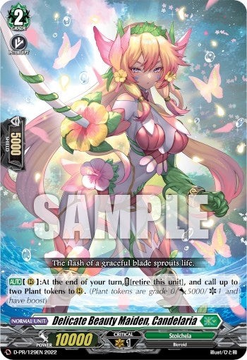 Image for Delicate Beauty Maiden, Candelaria (D Promo Cards) (D-PR/129EN) - Cardfight Vanguard