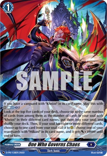 Image for One Who Governs Chaos (Foil) (D Promo Cards) (D-PR/138EN) - Cardfight Vanguard
