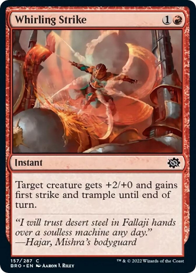 Image for Whirling Strike (The Brothers' War) (157) - Magic: The Gathering