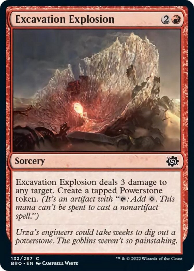 Image for Excavation Explosion (The Brothers' War) (132) - Magic: The Gathering