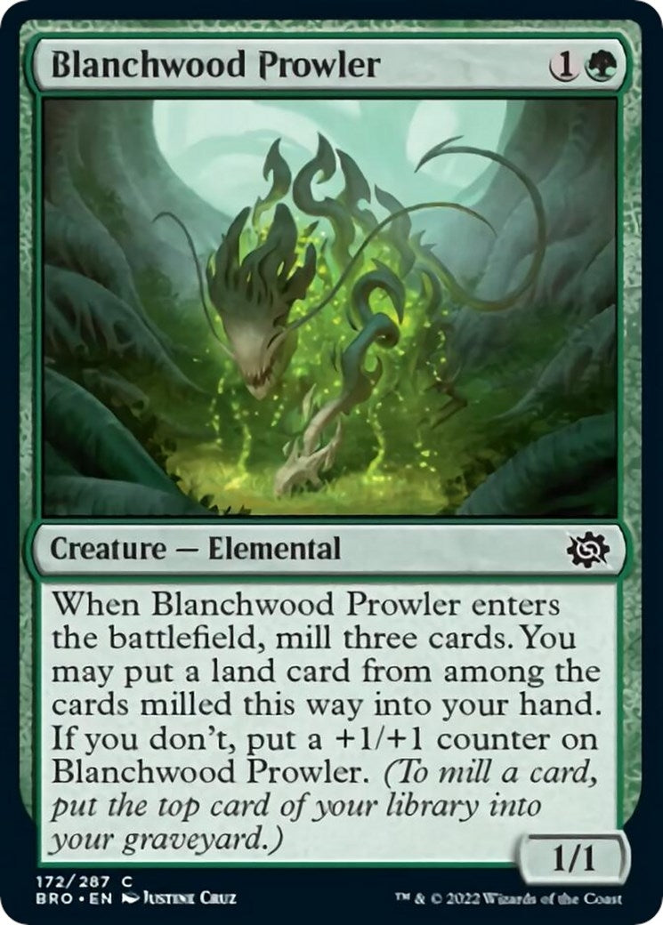 Image for Blanchwood Prowler (The Brothers' War) (172) - Magic: The Gathering