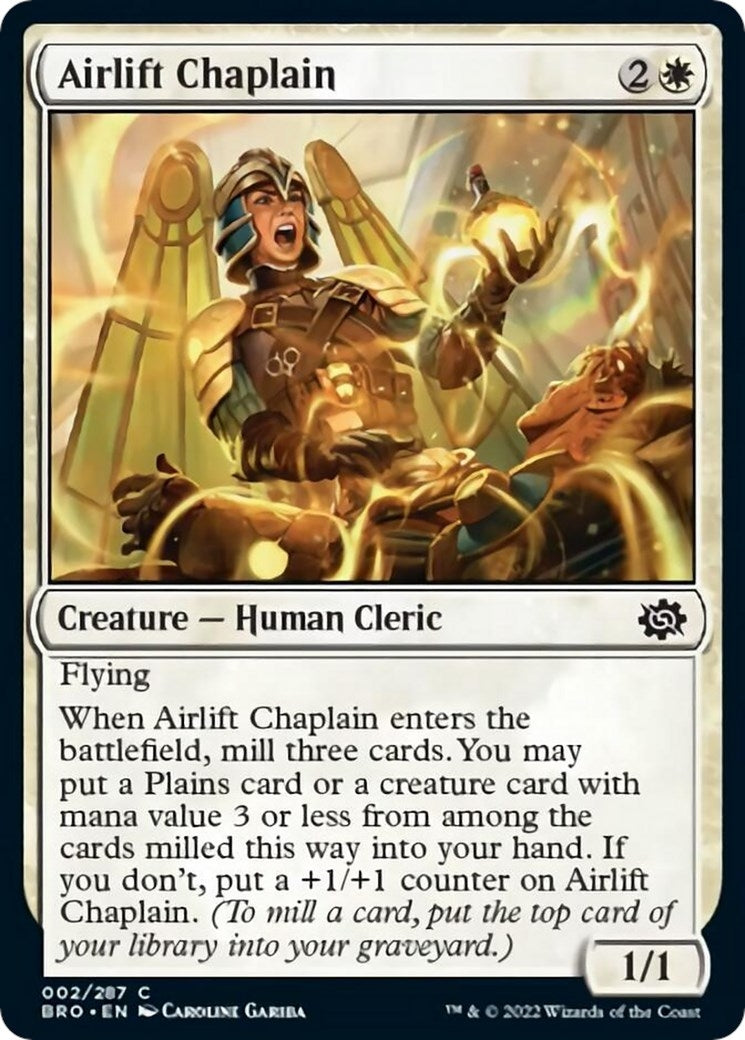 Image for Airlift Chaplain (The Brothers' War) (2) - Magic: The Gathering