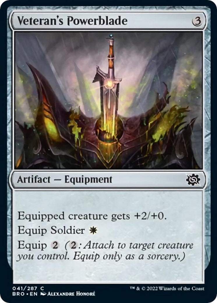 Image for Veteran's Powerblade (The Brothers' War) (41) - Magic: The Gathering
