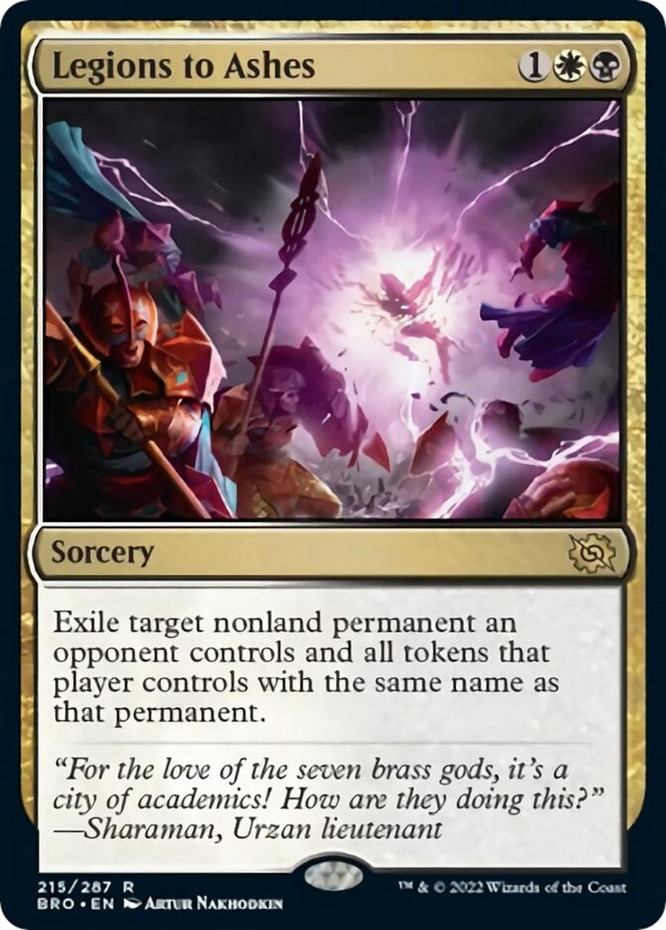 Image for Legions to Ashes (The Brothers' War) (215) - Magic: The Gathering