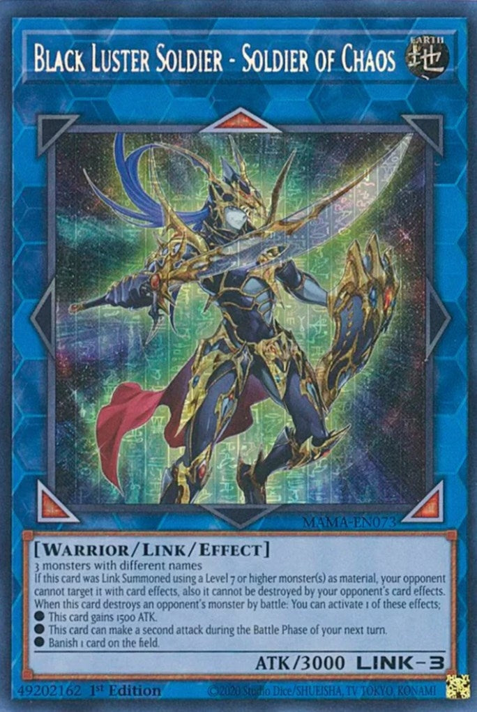 Image for Black Luster Soldier - Soldier of Chaos (Secret Pharaoh's Rare) (Magnificent Mavens) (MAMA-EN073) - YuGiOh