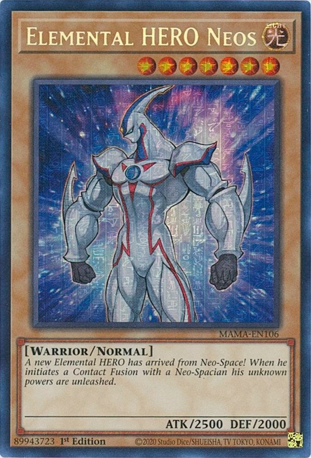 Image for Elemental HERO Neos (Secret Pharaoh's Rare) (Magnificent Mavens) (MAMA-EN106) - YuGiOh