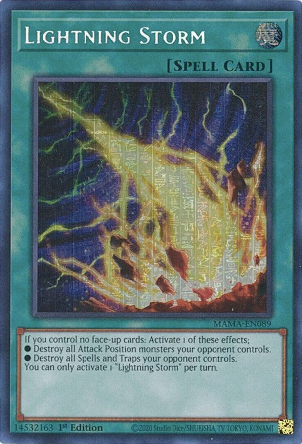 Image for Lightning Storm (Secret Pharaoh's Rare) (Magnificent Mavens) (MAMA-EN089) - YuGiOh