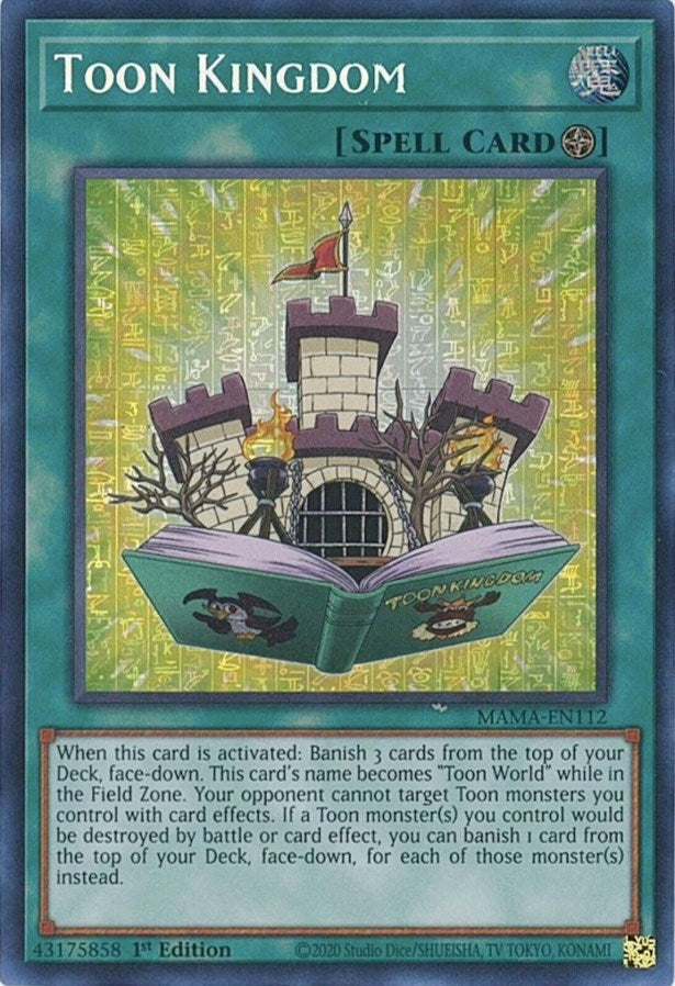 Image for Toon Kingdom (Secret Pharaoh's Rare) (Magnificent Mavens) (MAMA-EN112) - YuGiOh