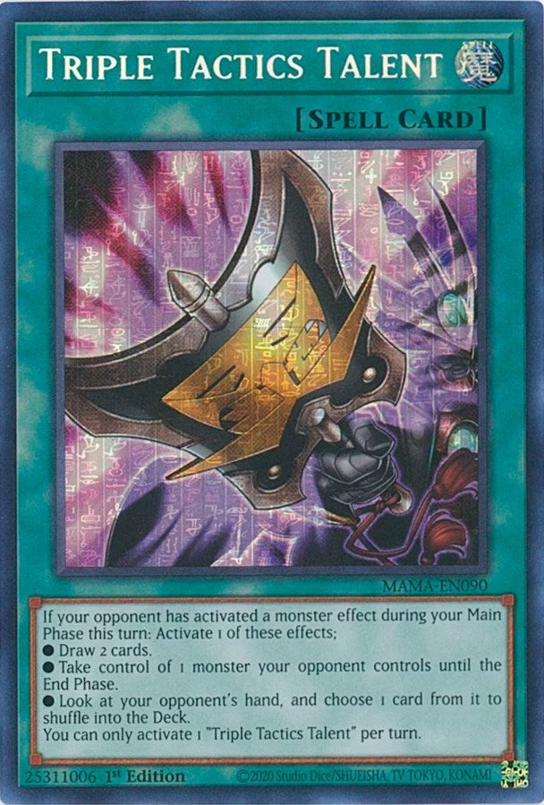Image for Triple Tactics Talent (Secret Pharaoh's Rare) (Magnificent Mavens) (MAMA-EN090) - YuGiOh