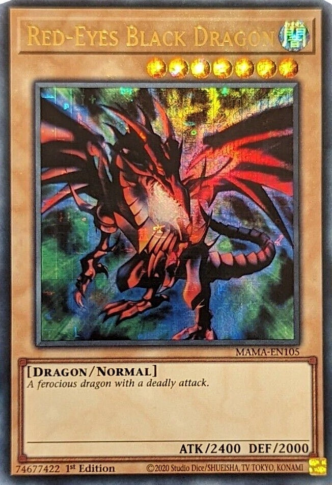 Image for Red-Eyes Black Dragon (Ultra Pharaoh's Rare) (Magnificent Mavens) (MAMA-EN105) - YuGiOh