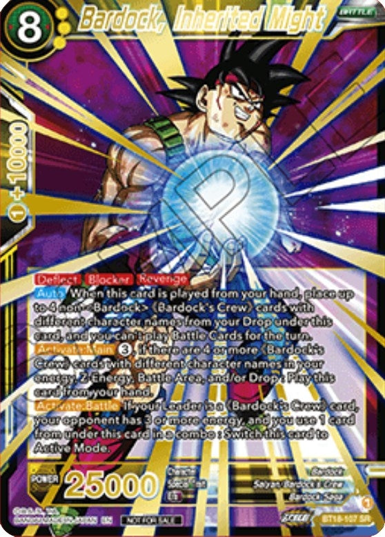 Image for Bardock, Inherited Might (Zenkai Cup 2022 Top 32) (Tournament Promotion Cards) (BT18-107) - Dragon Ball Super: Masters