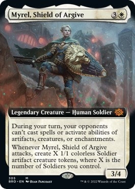 Image for Myrel, Shield of Argive (Extended Art) (The Brothers' War) (305) - Magic: The Gathering