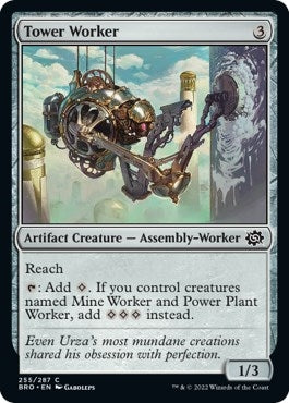 Image for Tower Worker (The Brothers' War) (255) - Magic: The Gathering
