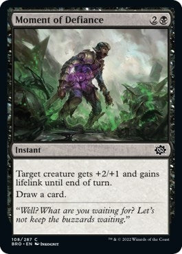 Image for Moment of Defiance (The Brothers' War) (108) - Magic: The Gathering