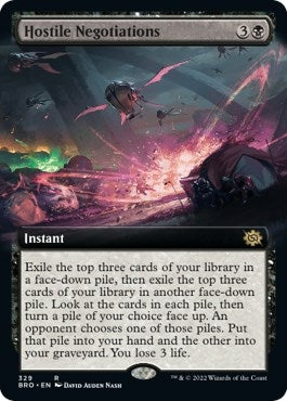 Image for Hostile Negotiations (Extended Art) (The Brothers' War) (329) - Magic: The Gathering