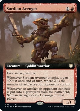 Image for Sardian Avenger (Extended Art) (Commander: The Brothers' War) (43) - Magic: The Gathering