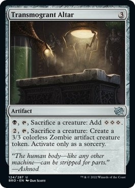 Image for Transmogrant Altar (The Brothers' War) (124) - Magic: The Gathering