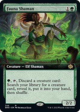 Image for Fauna Shaman (Extended Art) (The Brothers' War) (346) - Magic: The Gathering