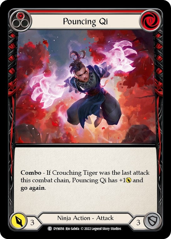 Image for Pouncing Qi (Red) (Dynasty) (DYN056) - Flesh and Blood TCG