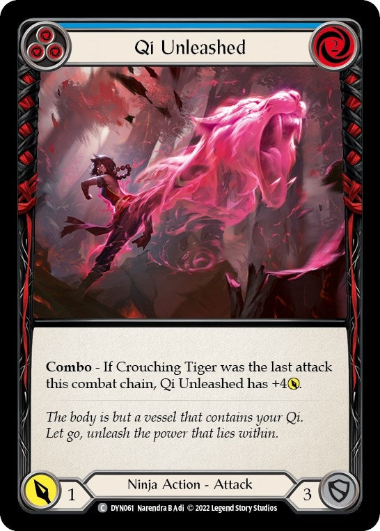 Image for Qi Unleashed (Blue) (Dynasty) (DYN061) - Flesh and Blood TCG