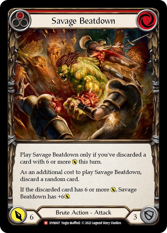 Image for Savage Beatdown (Dynasty) (DYN007) - Flesh and Blood TCG