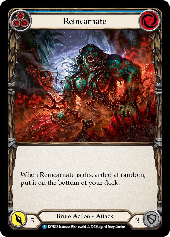 Image for Reincarnate (Blue) (Dynasty) (DYN012) - Flesh and Blood TCG