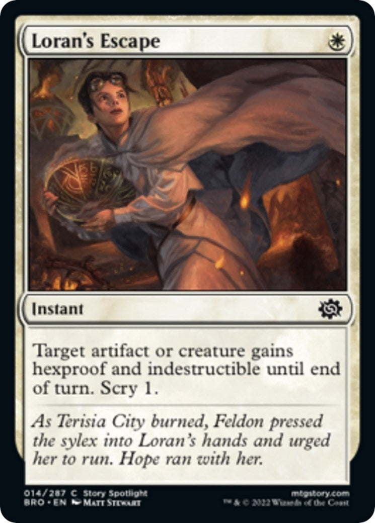 Image for Loran's Escape (The Brothers' War) (14) - Magic: The Gathering