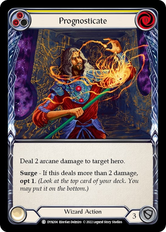 Image for Prognosticate (Yellow) (Dynasty) (DYN204) - Flesh and Blood TCG