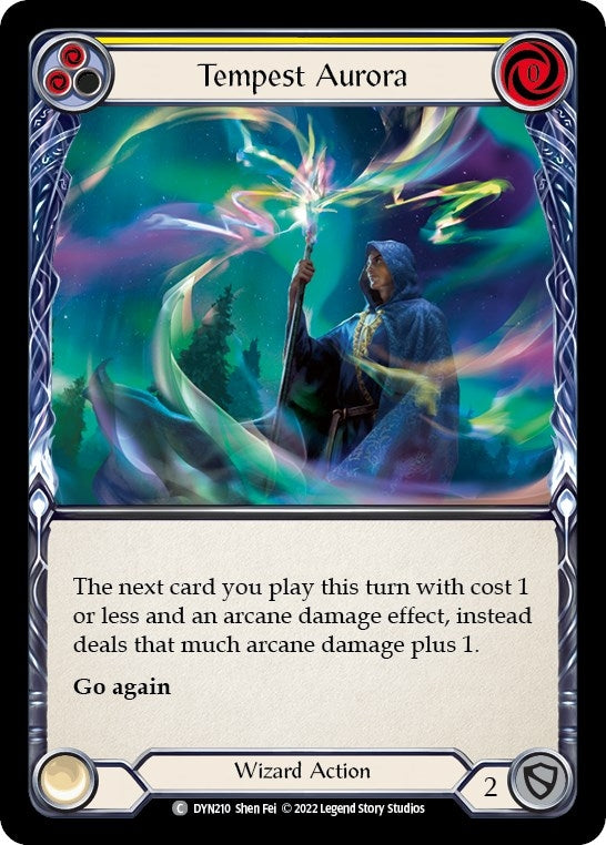 Image for Tempest Aurora (Yellow) (Dynasty) (DYN210) - Flesh and Blood TCG