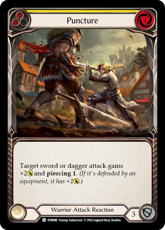Image for Puncture (Yellow) (Dynasty) (DYN080) - Flesh and Blood TCG
