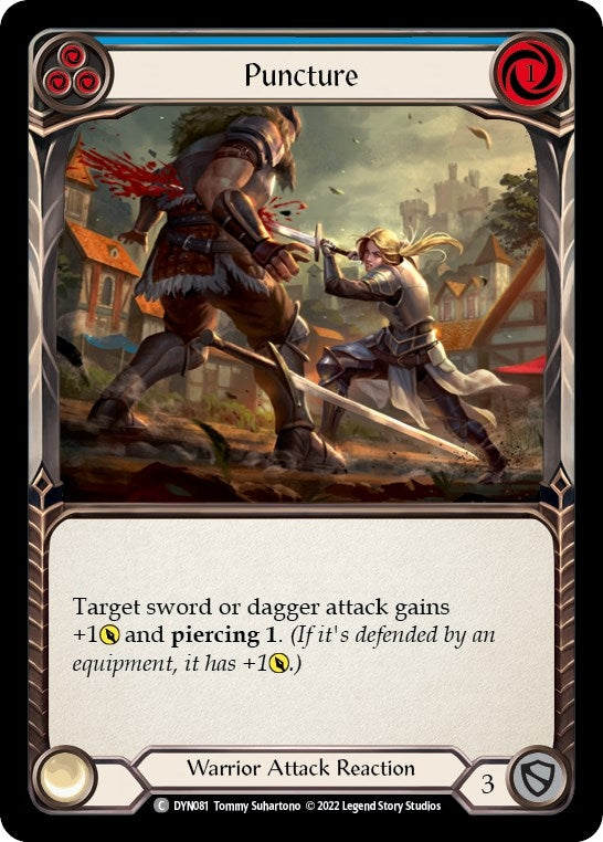 Image for Puncture (Blue) (Dynasty) (DYN081) - Flesh and Blood TCG