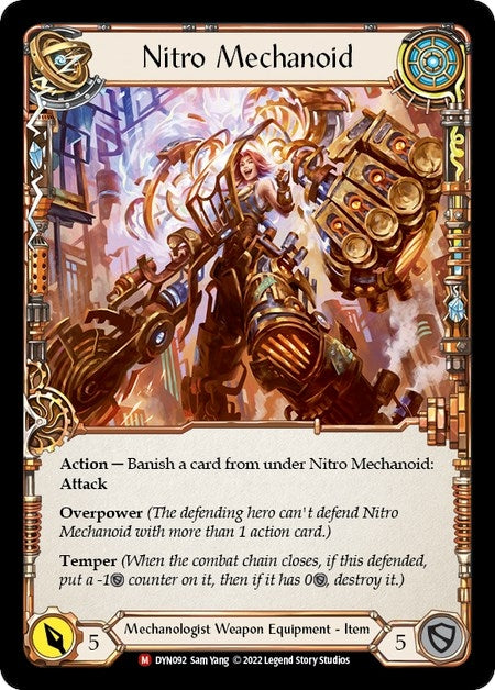 Image for Construct Nitro Mechanoid // Nitro Mechanoid (Dynasty) (DYN092) - Flesh and Blood TCG