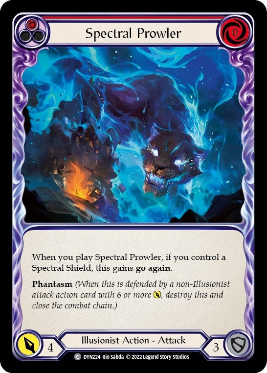 Image for Spectral Prowler (Red) (Dynasty) (DYN224) - Flesh and Blood TCG